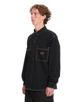 The Volcom Mens Levelstone Shirt in Black & White