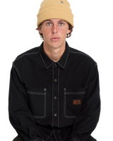 The Volcom Mens Levelstone Shirt in Black & White