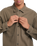 The Volcom Mens Levelstone Shirt in Earth