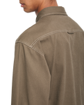 The Volcom Mens Levelstone Shirt in Earth