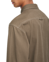 The Volcom Mens Levelstone Shirt in Earth