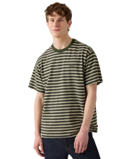 The Levi's® Mens Red Tab™ Vintage T-Shirt in Whitaker Stripe Duffel Bag Jersey
