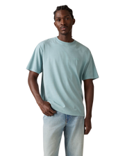 The Levi's® Mens Red Tab™ Vintage T-Shirt in Garment Dye Stone Blue Jersey