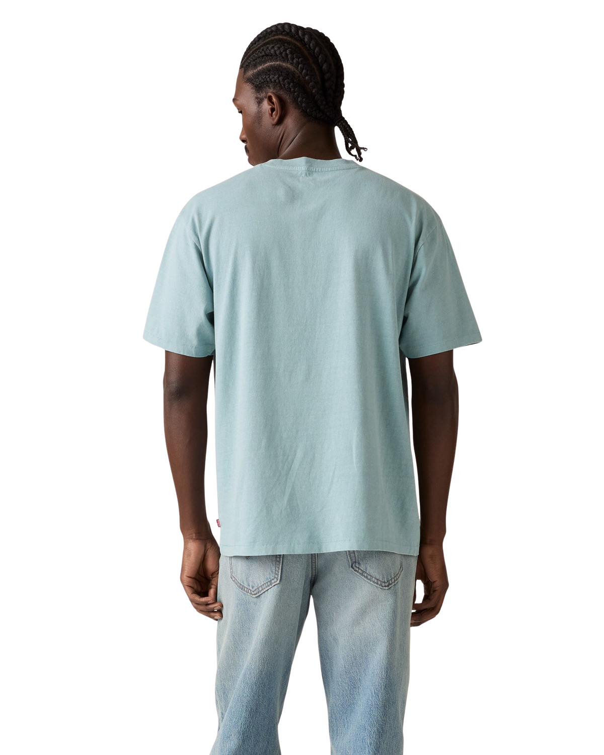 The Levi's® Mens Red Tab™ Vintage T-Shirt in Garment Dye Stone Blue Jersey