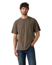 The Levi's® Mens Red Tab™ Vintage T-Shirt in Garment Dye Maitake Brown Jersey
