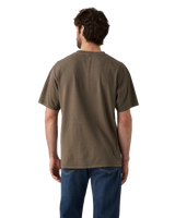 The Levi's® Mens Red Tab™ Vintage T-Shirt in Garment Dye Maitake Brown Jersey