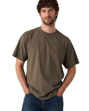 The Levi's® Mens Red Tab™ Vintage T-Shirt in Garment Dye Maitake Brown Jersey