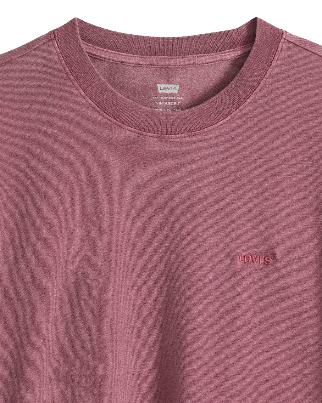 Red Tab™ Vintage T-Shirt in Post Grunge Wash Roan Rouge