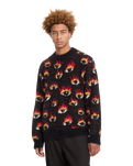 The Volcom Mens FA Ozzy Eyes Jumper in Black