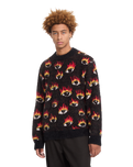 The Volcom Mens FA Ozzy Eyes Jumper in Black
