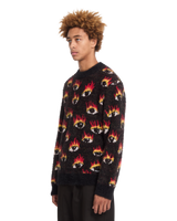 The Volcom Mens FA Ozzy Eyes Jumper in Black