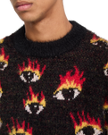 The Volcom Mens FA Ozzy Eyes Jumper in Black