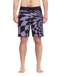 Spiral Stone Mod Boardshorts in Violet