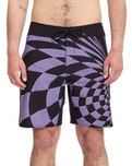 Spiral Stone Mod Boardshorts in Violet