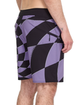 Spiral Stone Mod Boardshorts in Violet