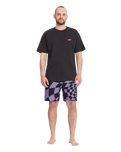 Spiral Stone Mod Boardshorts in Violet