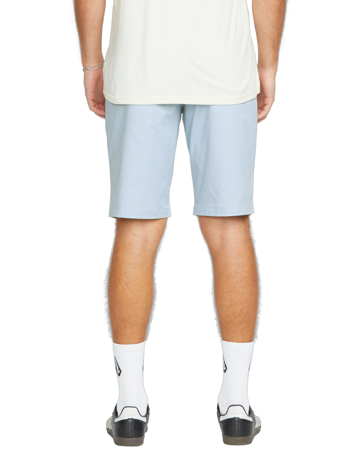The Volcom Mens Frickin Modern Stretch Walkshorts in Carolina Blue