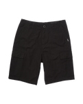 The Volcom Mens Strange Tripper Walkshorts in Black