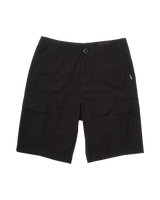 The Volcom Mens Strange Tripper Walkshorts in Black