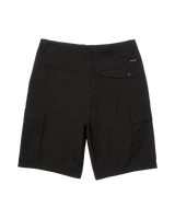 The Volcom Mens Strange Tripper Walkshorts in Black