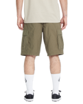 The Volcom Mens Strange Tripper Walkshorts in Wintermoss