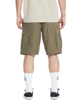 The Volcom Mens Strange Tripper Walkshorts in Wintermoss