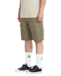 The Volcom Mens Strange Tripper Walkshorts in Wintermoss