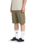 The Volcom Mens Strange Tripper Walkshorts in Wintermoss