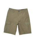 The Volcom Mens Strange Tripper Walkshorts in Wintermoss