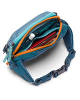 The Cotopaxi Allpa X 1.5L Bumbag in Blue Spruce & Abyss