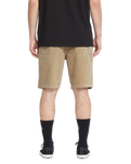 The Volcom Mens Outer Spaced Walkshorts in Khaki