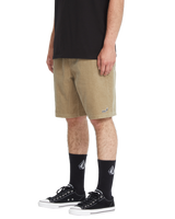 The Volcom Mens Outer Spaced Walkshorts in Khaki