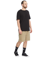 The Volcom Mens Outer Spaced Walkshorts in Khaki