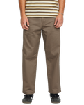 The Volcom Mens Frickin Skate Chino Trousers in Teak