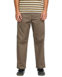 The Volcom Mens Frickin Skate Chino Trousers in Teak