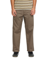 The Volcom Mens Frickin Skate Chino Trousers in Teak