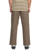 The Volcom Mens Frickin Skate Chino Trousers in Teak