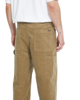 The Volcom Mens Kraftsman Corduroy Trousers in Khaki