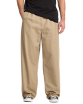 Baggos Pleat Trousers in Khaki