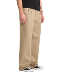 Baggos Pleat Trousers in Khaki