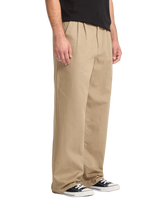 Baggos Pleat Trousers in Khaki
