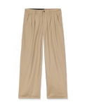 Baggos Pleat Trousers in Khaki