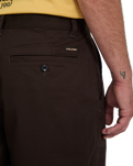 The Volcom Mens Billow Trousers in Cacao