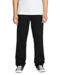 The Volcom Mens Frickin Modern Stretch Trousers in Black