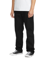The Volcom Mens Frickin Modern Stretch Trousers in Black