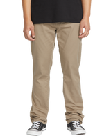The Volcom Mens Frickin Modern Stretch Trousers in Khaki