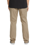The Volcom Mens Frickin Modern Stretch Trousers in Khaki