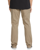 The Volcom Mens Frickin Modern Stretch Trousers in Khaki