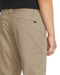 The Volcom Mens Frickin Modern Stretch Trousers in Khaki