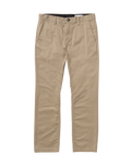 The Volcom Mens Frickin Modern Stretch Trousers in Khaki
